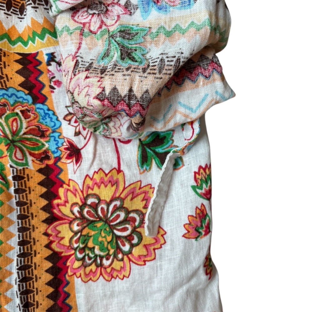 Halston Women’s 1x Patterned Button Down Shirt Ro… - image 4